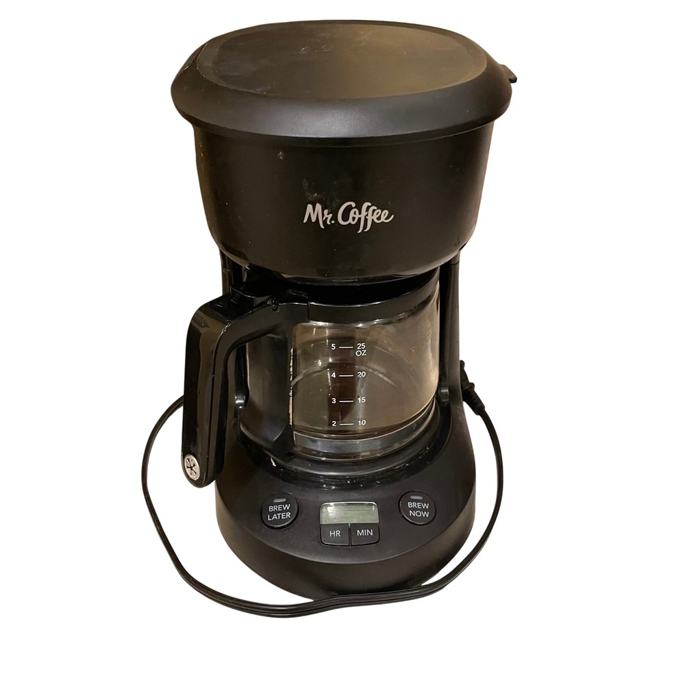Mr Coffee 5 Cup Black Programmable Coffee‎ Maker Model BVMC PC05BL1
